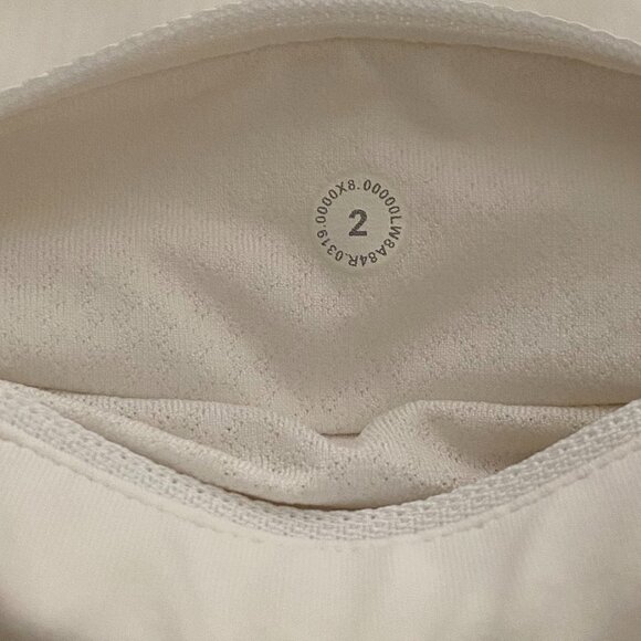 Lululemon tennis skort in white, size 2 - Picture 7 of 9